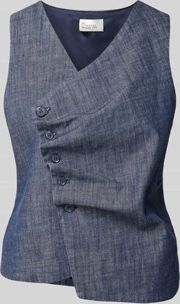 MY ESSENTIAL WARDROBE Weste mit V-Ausschnitt Modell DAZZIE in Dunkelblau, Gr&ouml;&szlig;e 40