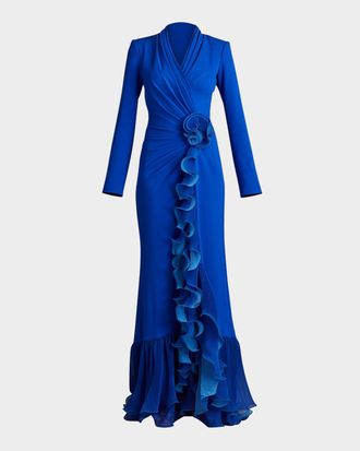 オールインワン・サロペット Elisabetta Franchi Red Carpet Oltremare Asymmetric Dress Red Carpet jersey asymmetric dress | ELISABETTA FRANCHI