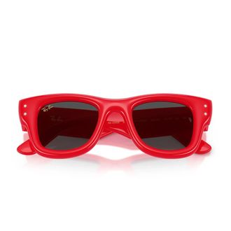 Ray-Ban Wayfarer Puffer - Dames - Zonnebrillen - Rood - 47 MM - Accessoires