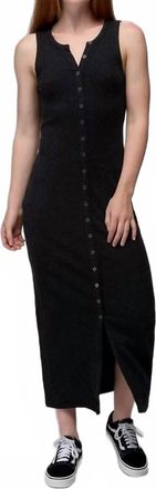 Prana Cambria Cove Maxi Dress In Black Heather