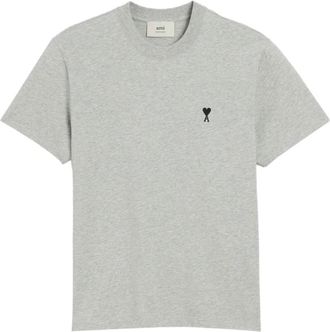 Ami Grijze T-shirts en Polos - Heren - T-shirts - Grijs - XL - Tops