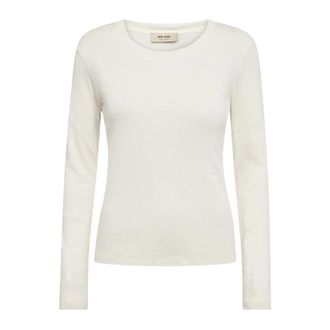 Mos Mosh Long Sleeve Top - Dames - Longsleeves - Wit - S - Tops