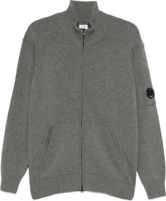 C.P. Company Lens-Detail Zip-Up Cardigan