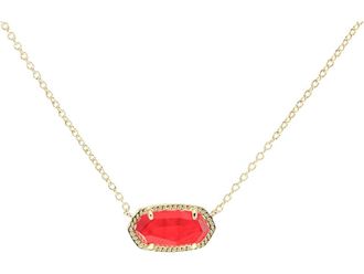 Kendra Scott Elisa Birthstone Womens Necklace Womens Necklace July/Gold/Red Illusion