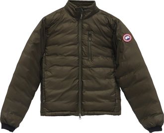 Canada Goose Lodge Packable Quilted Ripstop Down Jacket in Green Nylon