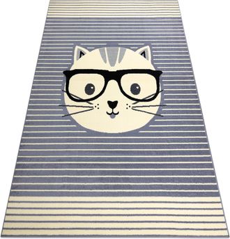 RugsX Rugsx - Alfombra Bcf Flash Cat 3999 - Gato Gris Grey 200x300 Cm