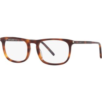 Saint Laurent 54mm Round optical glasses in Tortoise at Nordstrom