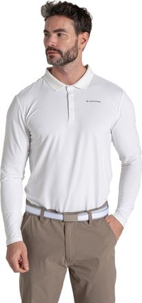 Craghoppers Heren Bramshaw Golf Nosilife Poloshirt met lange mouwen (Wit)