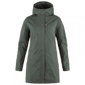 Fj&auml;llr&auml;ven Kiruna Padded Parka Mantel f&uuml;r Damen | oliv