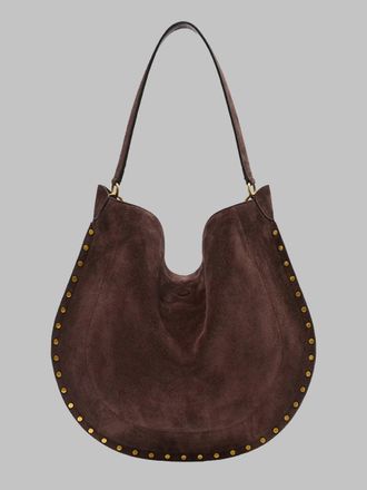 Isabel Marant Womens Shoulder Bag Oskan Hobo Soft Brown Calf Leather