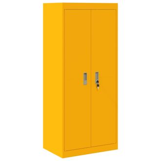 vidaXL Armario De Almacenamiento Amarillo Mostaza 60 X 40 X 140 Cm Vidaxl