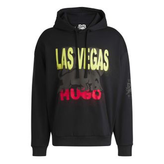 HUGO BOSS Heren Hugo Las Vegas Special Artwork Hoodie in Zwart