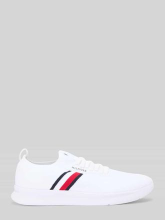 Tommy Hilfiger Low Top Sneaker mit Label Stitching in Weiss, Gr&ouml;&szlig;e 42