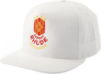 Rhude Unisex Baseball Cap Beige Cotton