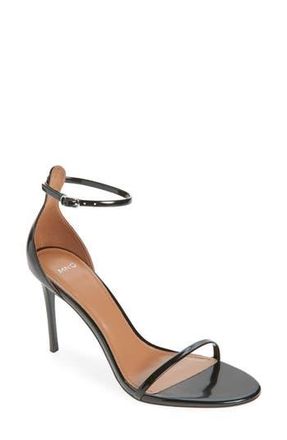 Mango Fina Ankle Strap Sandal in Black at Nordstrom Rack, Size 9Us / 40Eu