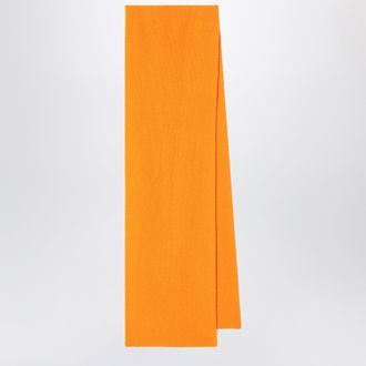 Le Bonnet Scarf in wool and Caregora in Orange Peel