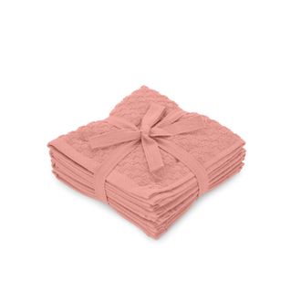 KASANOVA Set 4 Lavette Pop Corn cotone malva chiaro