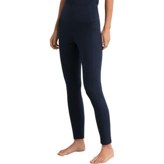 Reiss Lennie High Waist Leggings in Navy at Nordstrom, Size X-Small