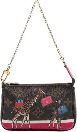 Louis Vuitton Pre-owned Mini Bags, female, Brown, Size: ONE SIZE Pre-owned Canvas Mini Bag