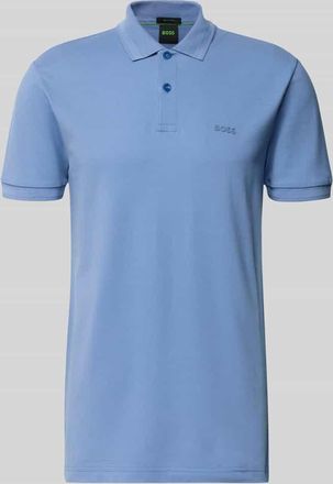 HUGO BOSS Regular Fit Poloshirt aus reiner Baumwolle Modell PIO in Blau, Gr&ouml;&szlig;e XXXL