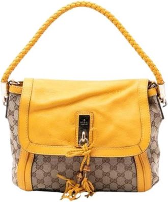 Gucci Pre-owned Bella Satchel - Dames - Vintage Handtas - Veelkleurig - ONE Size - Leer - Vintage