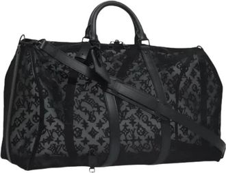Louis Vuitton Pre-owned Nylon Boston Bag - Dames - Vintage Weekendtas - Zwart - ONE Size - Nylon - Vintage