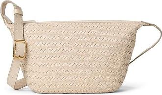 Madewell The Sling Crossbody Bag in Handwoven Leather Womens Handbags Alabaster