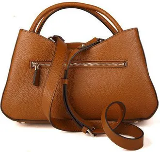 Guess Womens Satchel Bag Caramel Polyurethane - Satchel-Bags