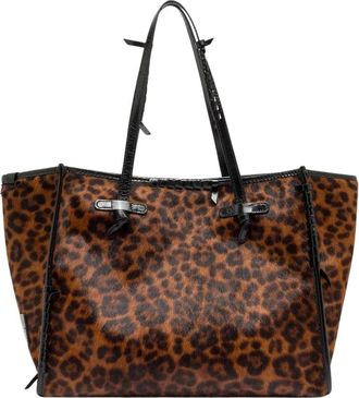 Gianni Chiarini Marcella Tote Bag - Dames - Shoppers - Bruin - ONE Size - Leer - Tassen