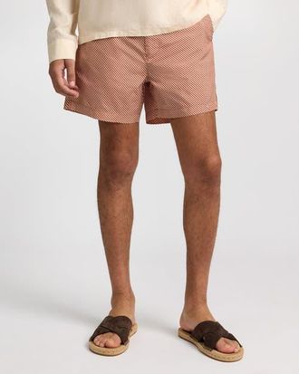 Onia Calder Buckle 5 Swim Trunk in Picante Multi at Nordstrom, Size 33