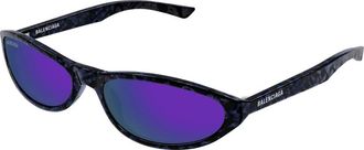 Balenciaga Zonnebrillen - unisex - Zonnebrillen - Zwart - 59 MM - Nylon - Accessoires