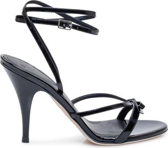 3Juin Megan 095 Illy - Dames - Sandalen met hakken - Zwart - 37 1/2 EU - Leer - Schoenen