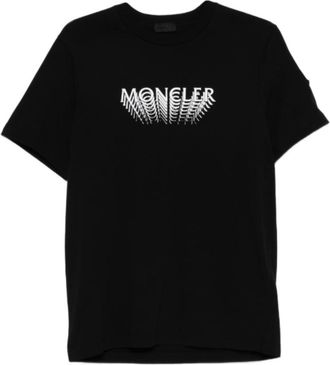 Moncler Black Crew Neck T-Shirts
