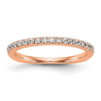 Diamond2Deal 14k Gold Lab Grown Diamond Wedding Band Ring 0.37Ct Clarity- VS Color- D-E