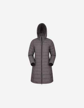 Mountain Warehouse Womens Mountain Warehouse Womens/Ladies Furnace Down Long Length Padded Jacket - Grey - Size: 12
