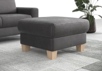 HOME AFFAIRE Polsterhocker »Summer« inkl. Stauraum, Cord-Bezug