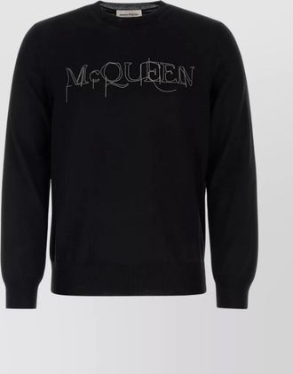 Alexander McQueen wool ribbed crew-neck sweater