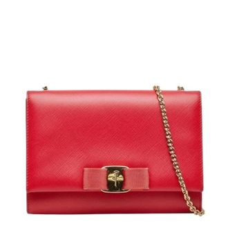 Ferragamo Pre-owned Cross Body Bags, female, Red, Size: ONE SIZE Pre-owned Shoulder Bag