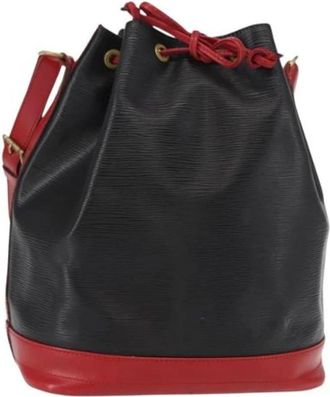 Louis Vuitton Pre-owned Leather Bucket Bag - Dames - Vintage Tas - Zwart - ONE Size - Leer - Vintage