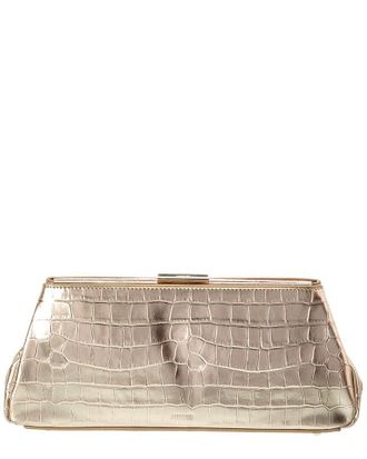 Jason Wu Croc-Embossed Leather Clutch