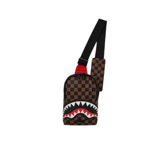Sprayground Cross Body Bags, unisex, Multicolor, Size: ONE SIZE Check 2 Emboss Backpack Sling