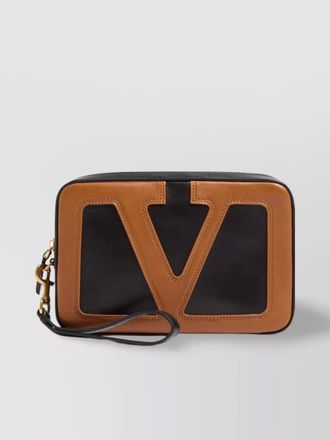 Valentino Garavani leather clutch bag