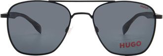 HUGO BOSS Grey Navigator Mens Sunglasses HG 0330/S 0003/IR 55