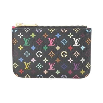 Louis Vuitton Pre-owned Bags, female, Black, Size: ONE SIZE Pre-owned Pochette Cles Monogram Multicolore Coin Case
