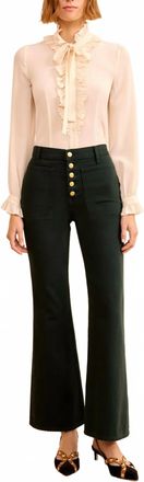 Ulla Johnson The Lou High-Rise Jeans In Hunter