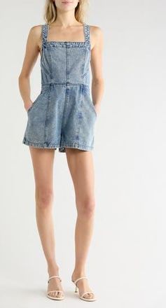 Vigoss Tie Back Romper in Light Wash at Nordstrom Rack, Size X-Large