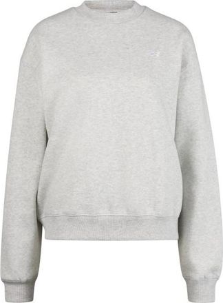 New Balance Sport Essentials Fleece Crew Pullover f&uuml;r Damen | wei&szlig;