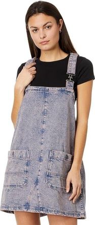 Free People We The Free Overall Smock Top Womens Large Pink Square Neck ERK106