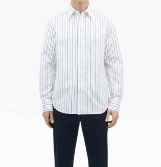 Tiger Of Sweden Formal Striped Bennett Shirt In White