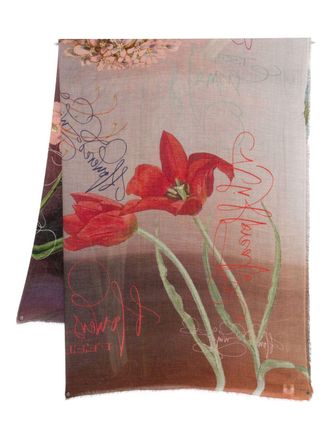 Faliero Sarti Flowers Feel Print Stole
